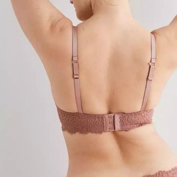 NWT Aerie Real Power Balconette Lightly Lined Eyelash Lace Bra in Meadow Bound - Picture 2 of 11